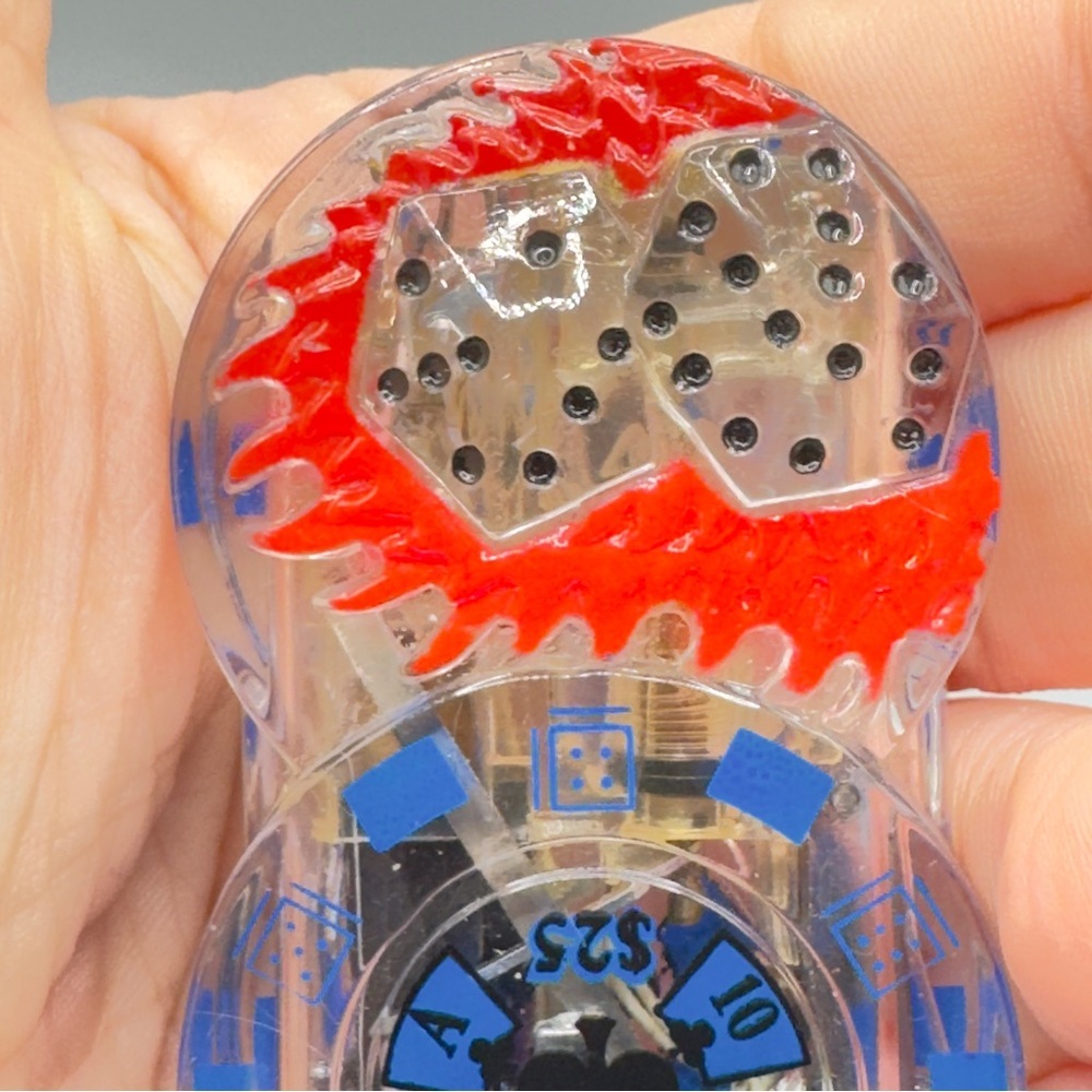 Unbranded Clear Flip Lighter with Red Blue Gear Design – No Fluid, Collectible - Picture 3 of 7